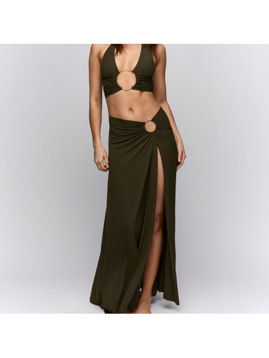 SARDA Dress, Skirt olive green LITA