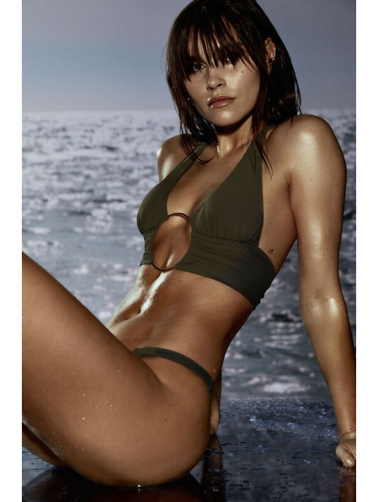 sarda Padded bikini top olive green LITA