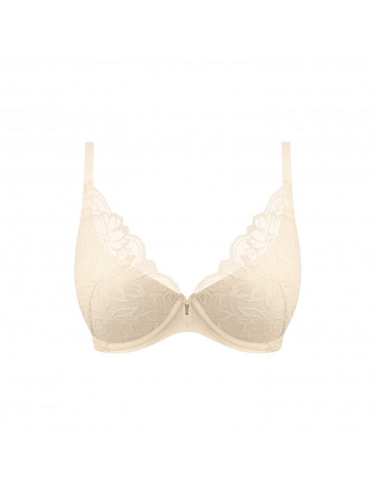 Soutien-gorge plunge ivoire ABELLIA