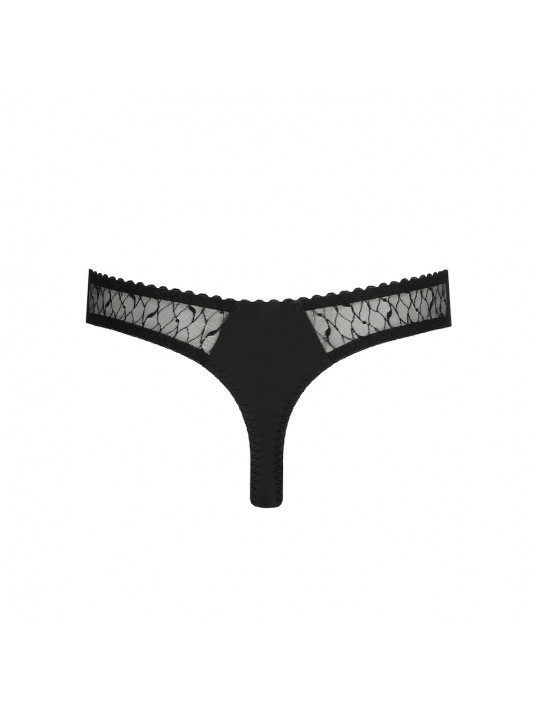 PRIMA DONNA String noir dentelle NAICA