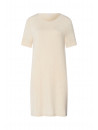 Hanro Short-sleeved nightgown sand NATURAL ELEGANCE
