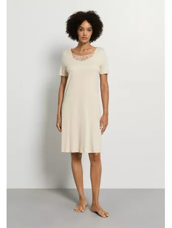 HANRO Chemise de nuit Manches courtes COTON