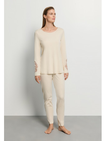 HANRO Long-Sleeve Pajama COTON