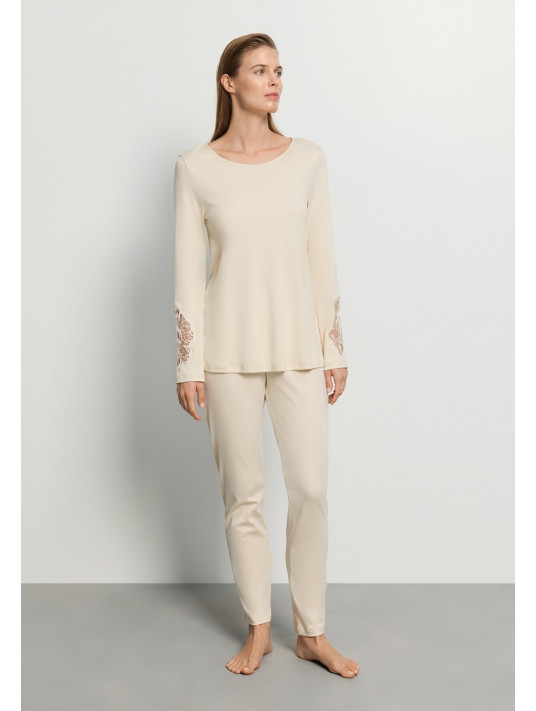 HANRO Long-Sleeve Pajama COTON