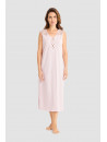 FÉRAUD Chemise de nuit sans manches rose COTON
