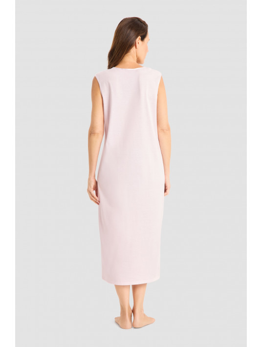 FÉRAUD Pink sleeveless nightdress COTON