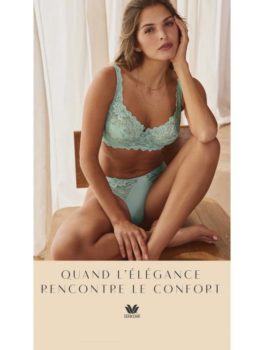 Wacoal Slip classique bleu celeste EGLANTINE