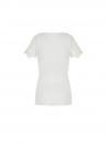 Short-sleeved top ivory PLAISIR CARESSE