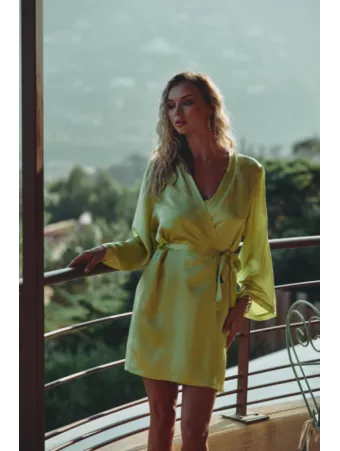 MARJOLAINE Déshabillé en soie CALISTA