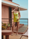 MARJOLAINE Short en soie Tilleul CALISTA