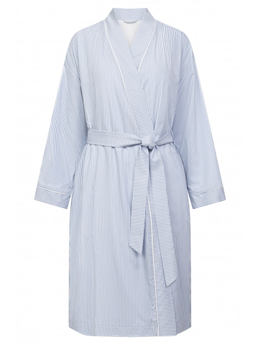 FÉRAUD Striped belted robe TENCEL