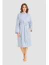 FÉRAUD Striped belted robe TENCEL
