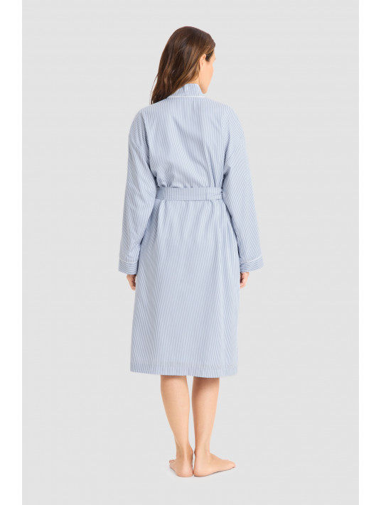 FÉRAUD Striped belted robe TENCEL