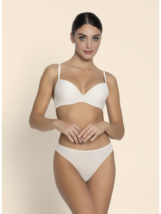 Lise charmel Bandeau padded bra ivory SENSATION PLAISIR