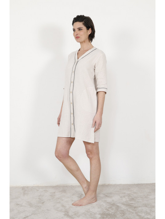 Cotton gauze night dress WENDIE