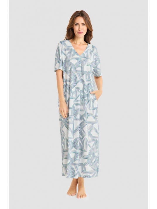 Feraud Short-sleeved printed nightgown