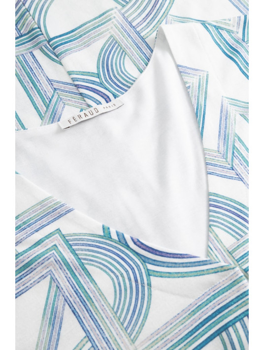 Feraud Chemise de nuit manches courtes imprimé