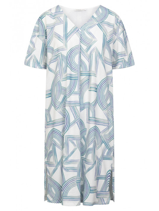 feraud Chemise de nuit manches courtes imprimé