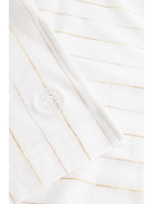 Feraud Pyjama manches courtes rayures fines