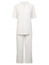 Feraud Pyjama manches courtes rayures fines
