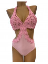 Nicole olivier MailIot trikini armatures rose CHACHA