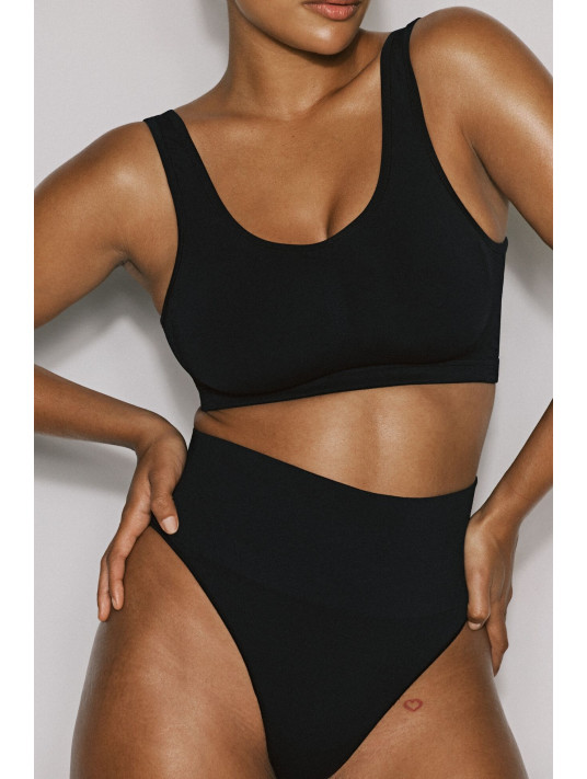 Prima donna String tanga gainant noir NUDDA