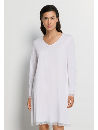Hanro Long-sleeved cotton nightgown INAYA