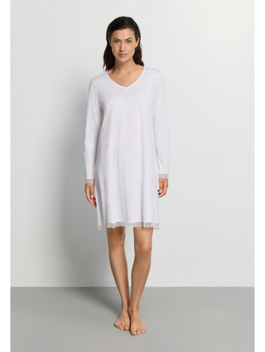 Hanro Long-sleeved cotton nightgown INAYA