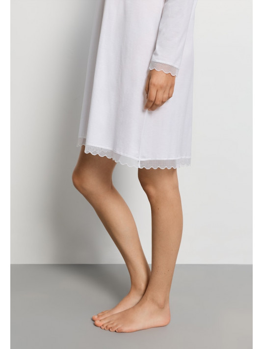 Hanro Long-sleeved cotton nightgown INAYA