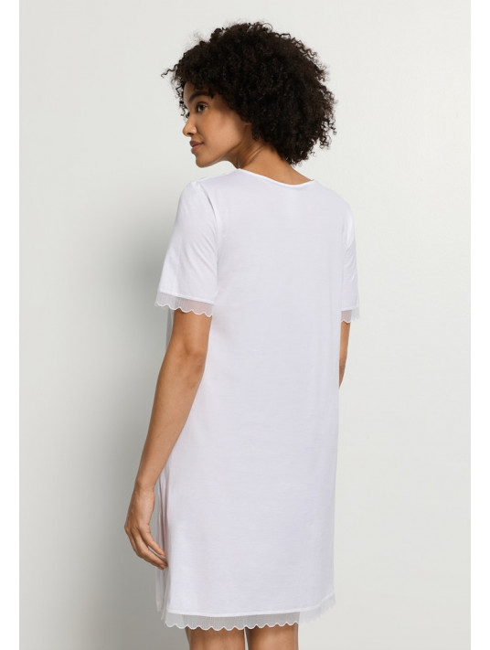 Hanro Short-sleeved cotton nightgown INAYA