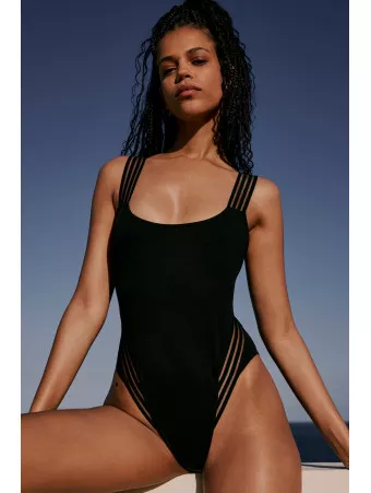 SARDA Maillot une pièce noir MISS