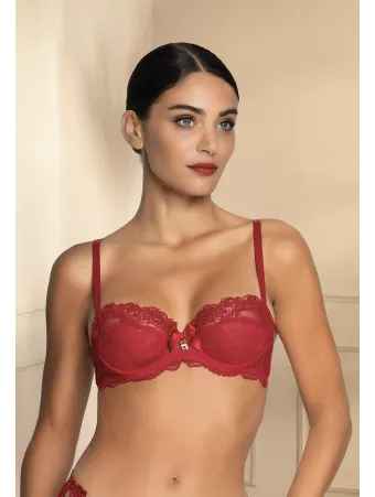 Lise charmel lingerie rouge soutien-gorge corbeilles SOIR DE VENISE