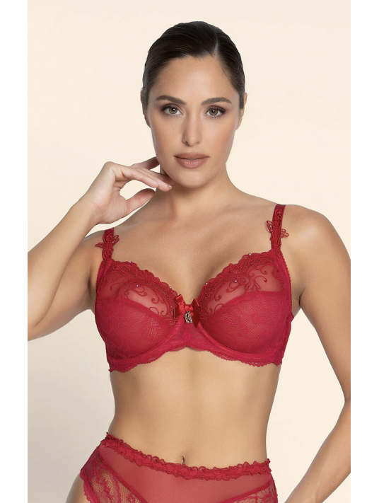 Lise charmel lingerie rouge soutien-gorge bien être SOIR DE VENISE