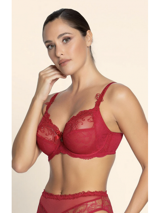 Lise charmel lingerie rouge soutien-gorge bien être SOIR DE VENISE
