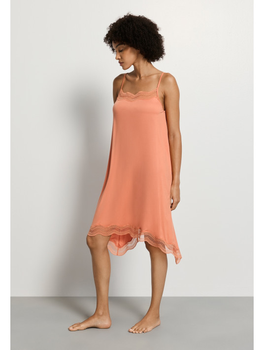 HANRO Modal nightdress with thin straps and lace CIRA