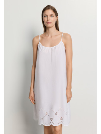 Cotton nightdress with thin straps