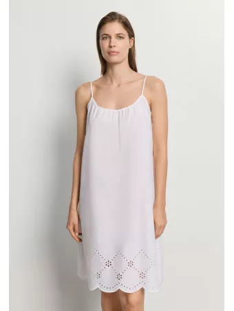 Cotton nightdress with thin straps