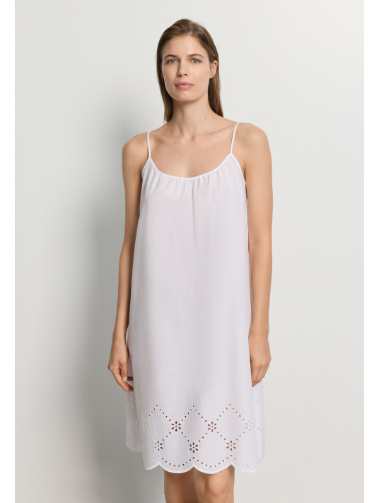 Cotton nightdress with thin straps