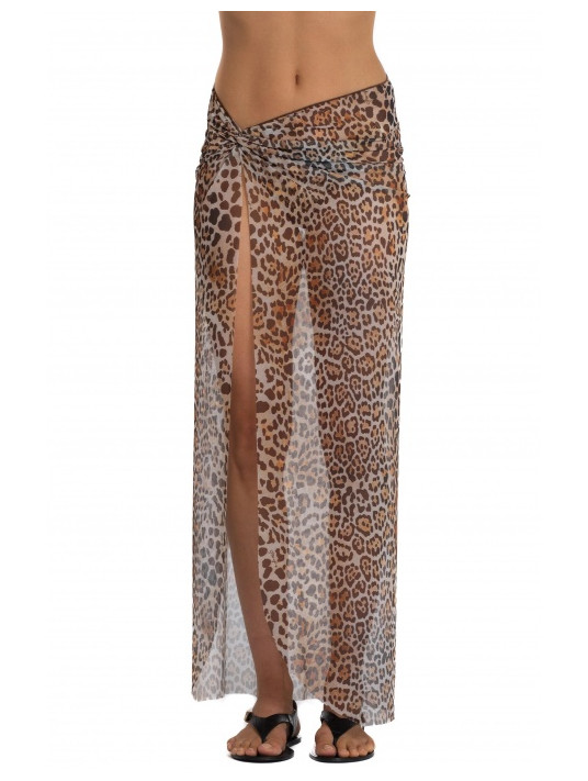 Leopard print sarong WILD