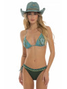 PIN UP STARS Sliding triangle bikini TRIBAL SEA