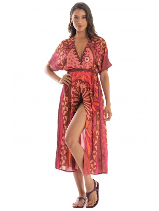 PIN UP STARS Kimono long TRIBAL SEA