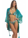 PIN UP STARS Short belted kimono ROI LION
