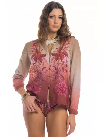 PIN UP STARS Chemise viscose ROI LION