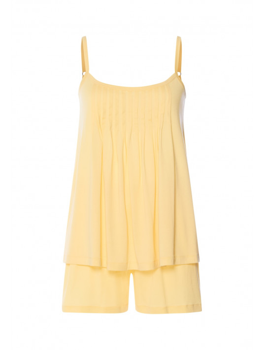 HANRO Pyjama short coton JULIET vanille