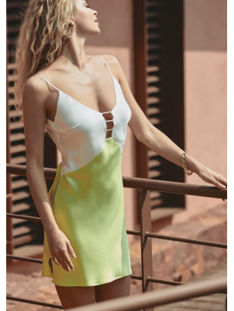 Marjolaine Robe nuisette tilleul CARMELA