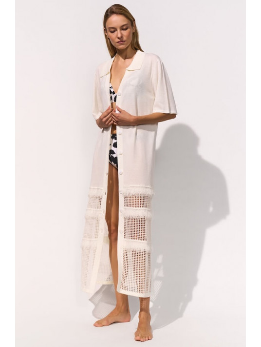 MARYAN MEHLHORN Robe longue écru