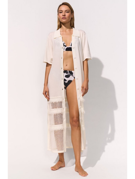 MARYAN MEHLHORN Robe longue écru
