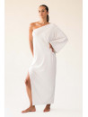 CALARENA Asymmetrical long dress YOGOURT GAIA