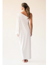 CALARENA Robe longue asymetrique YOGOURT GAIA