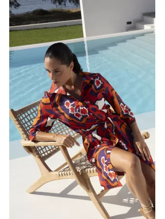 Cotton printed dress ETE IN LOVE